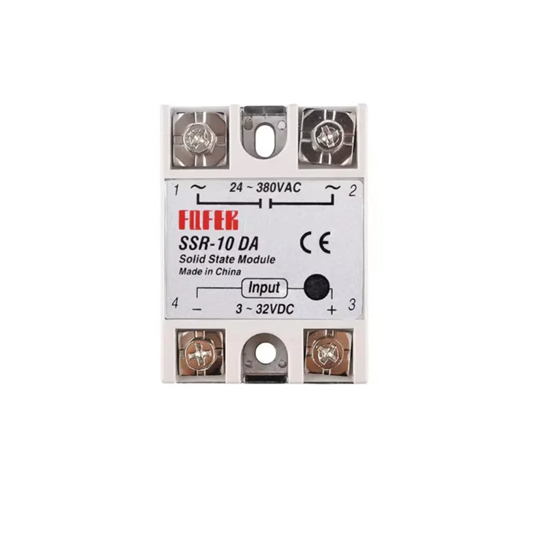 1 قطعة مرحل الحالة الصلبة أحادي الطور SSR-25DA (25A) مرحل الحالة الصلبة تيار مستمر التيار المتناوب 10/40/50