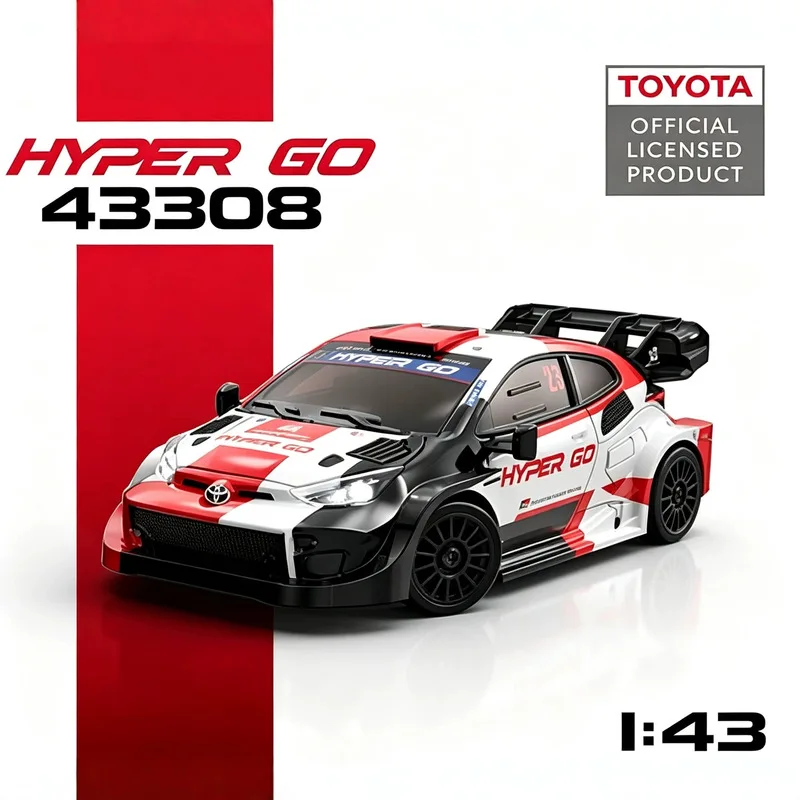 New MJX 43308 Alloy Drift Car 1/43 Full Proportional 4WD Remote Control Rally Racing Model For Adult Hobby Collection