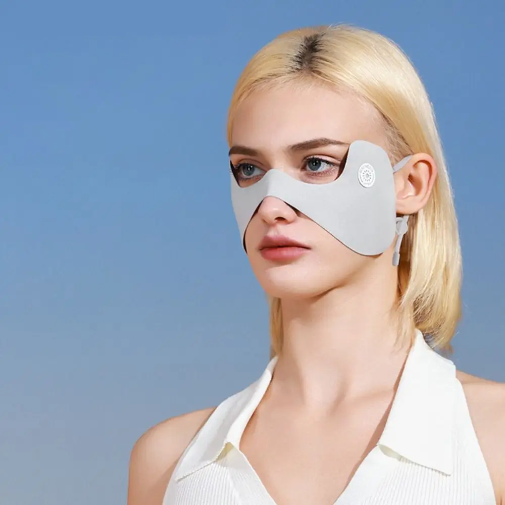 Sonnenschutz Gesichtsschal Eis Seide Maske Gesichtsmaske Sommer Sonnencreme Augenklappen Gesicht Gini Maske Sonnenschutz Schleier Gesichtsbedeckung Angeln