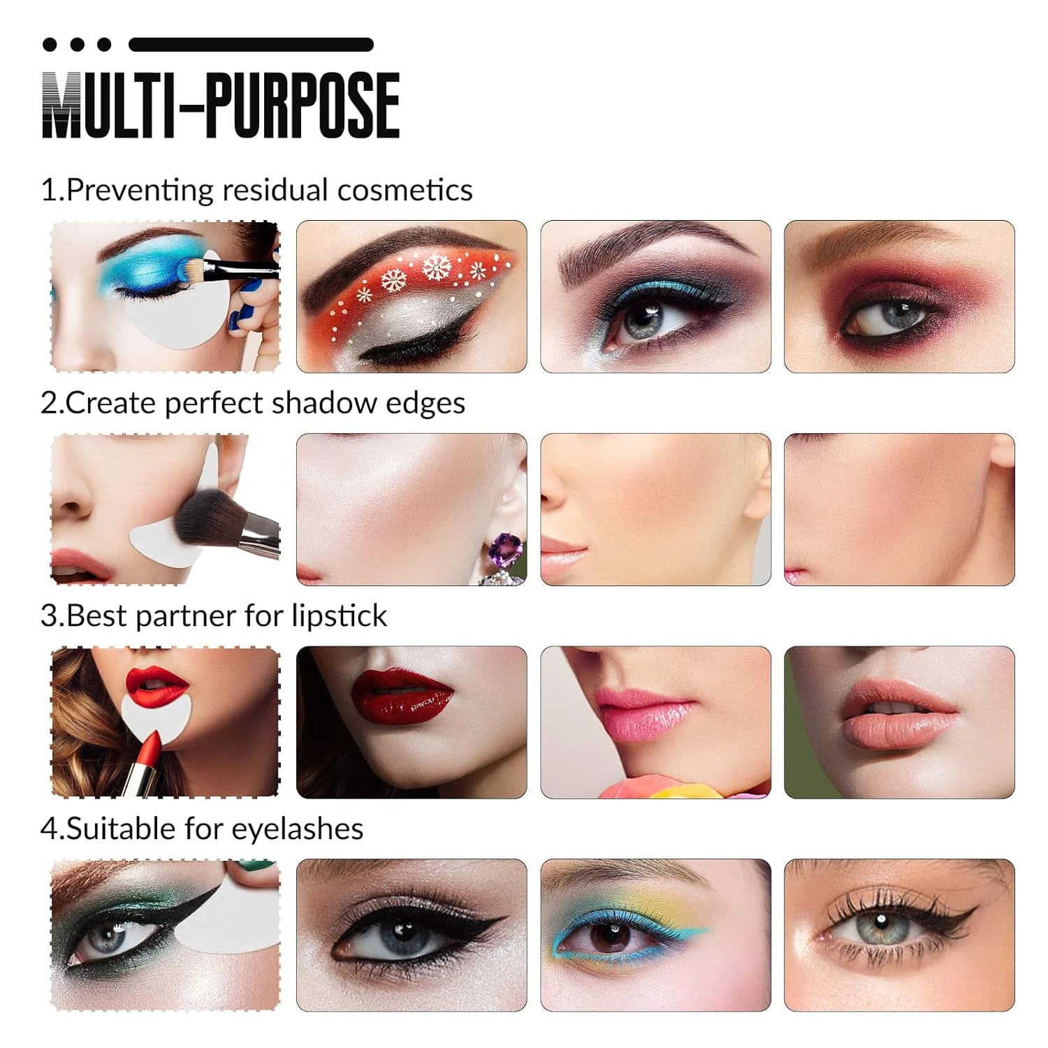 Müheloses und praktisches Einweg-Lidschatten-Schutzpolster-Set mit 100 Stück – Erzielen Sie den perfekten Look mit makellosem Make-up