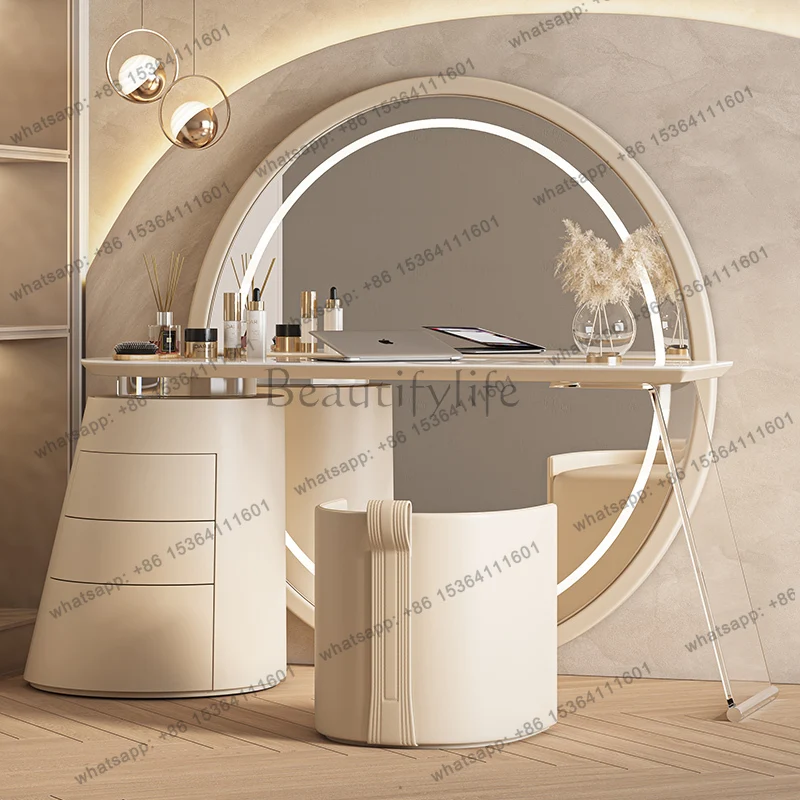 Makeup vanity Toiletries illuminated makeup dressing table dressers for bedroom dresser with mirror Bedroom furniture