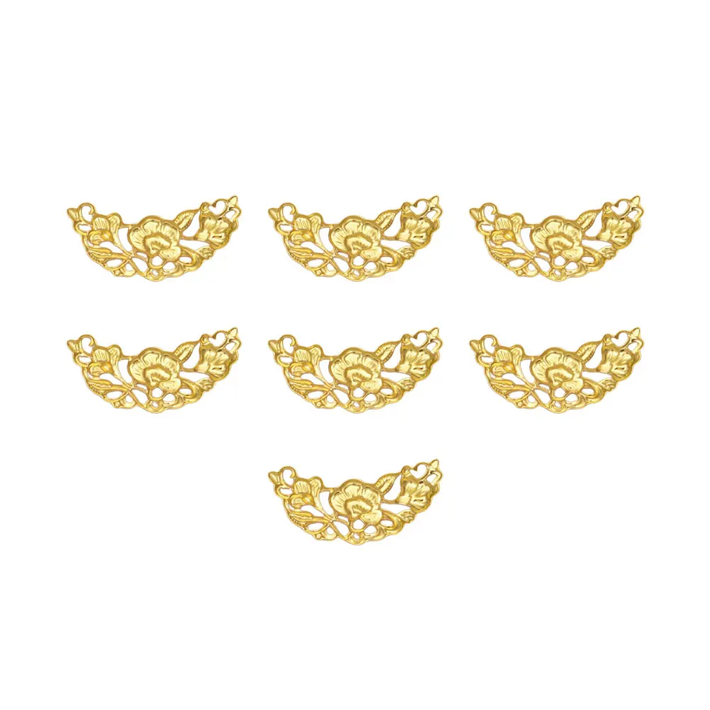 

100 pcs Iron Crescent Hairpin Accessories Women'S Diy Hairband Supplies Durable Festive Design Brooch Patch Decor Golden Diy