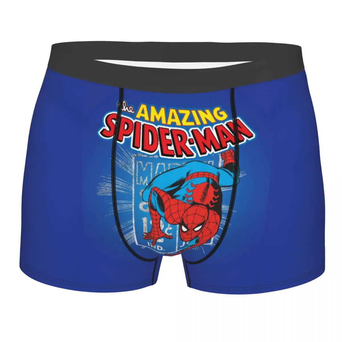 

Spider Man Retro Graphic Man Underwear Boxer Briefs Shorts Panties Sexy Soft Underpants for Male