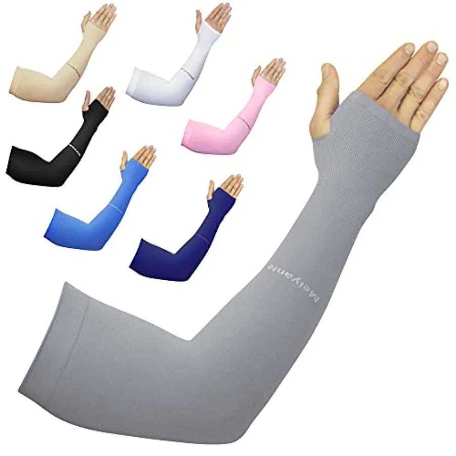 

Arm Sleeves for Men Women, 1 Pair UPF 50+ UV Sun Protection Cooling Sleeves, Tattoo Cover for Driving Work Sports