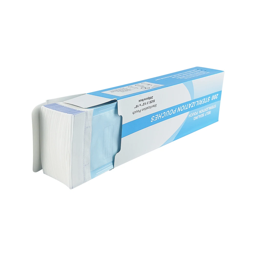 Dental self sealing bags Disposable Sterilization Pouches Bag Self-adhesive Clean Bags Big Small Size Optional 200Pcs/Pack