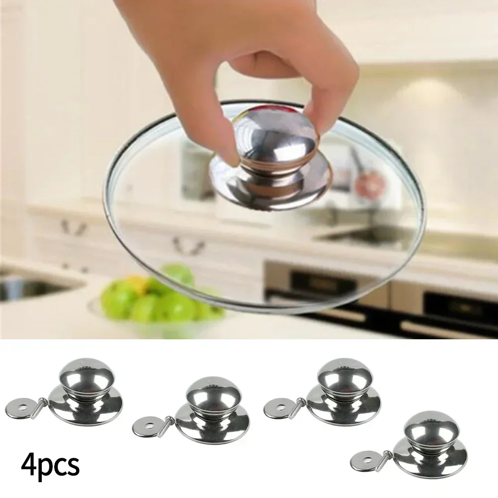 

ALLGOOD 4PCS UUniversal Replacement Kitchen Cookware Pot Pan Lid Hand Grip Knob Handle Cover Pan Lid Handle Kitchen Accessories
