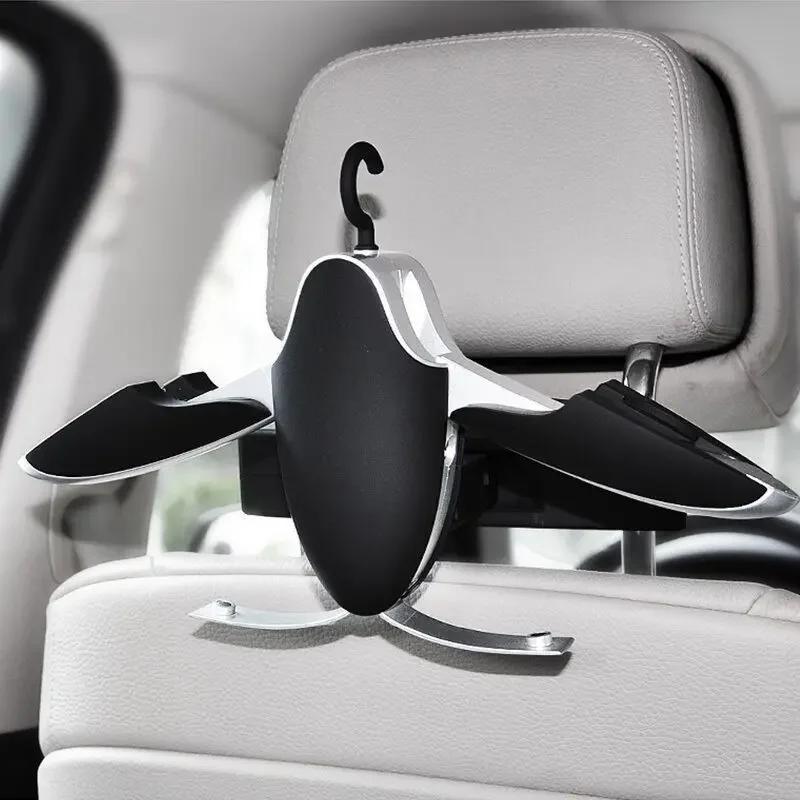 Car Hanger Multifunctional Folding Seat Headrest Jacket Suit Clothes Hanger ABS Automotive Parts Hanger Traveling Accessories