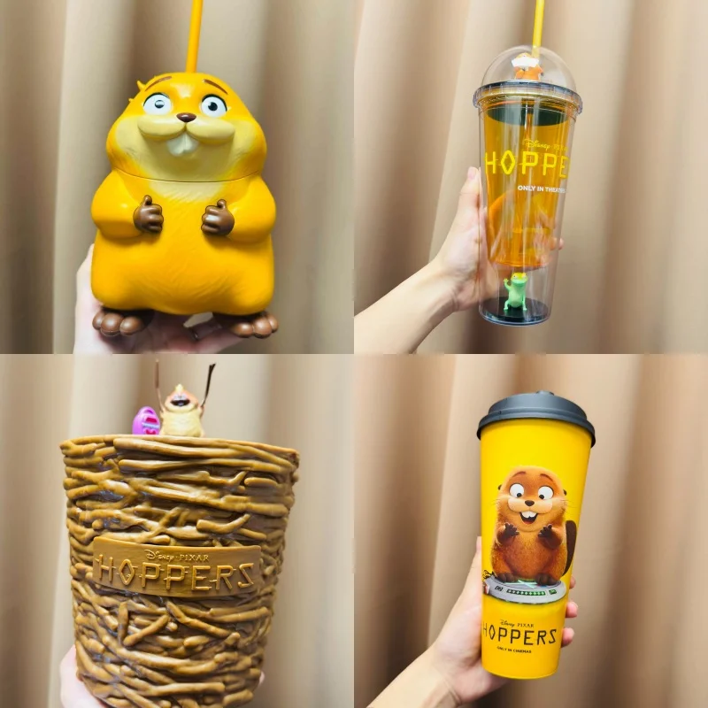 

Authentic Disney Pixar Hoppers "Beaver Transformation Plan" - Mabel & Lizard Tom Double Layer Landscape Cup Merchandise In Stock