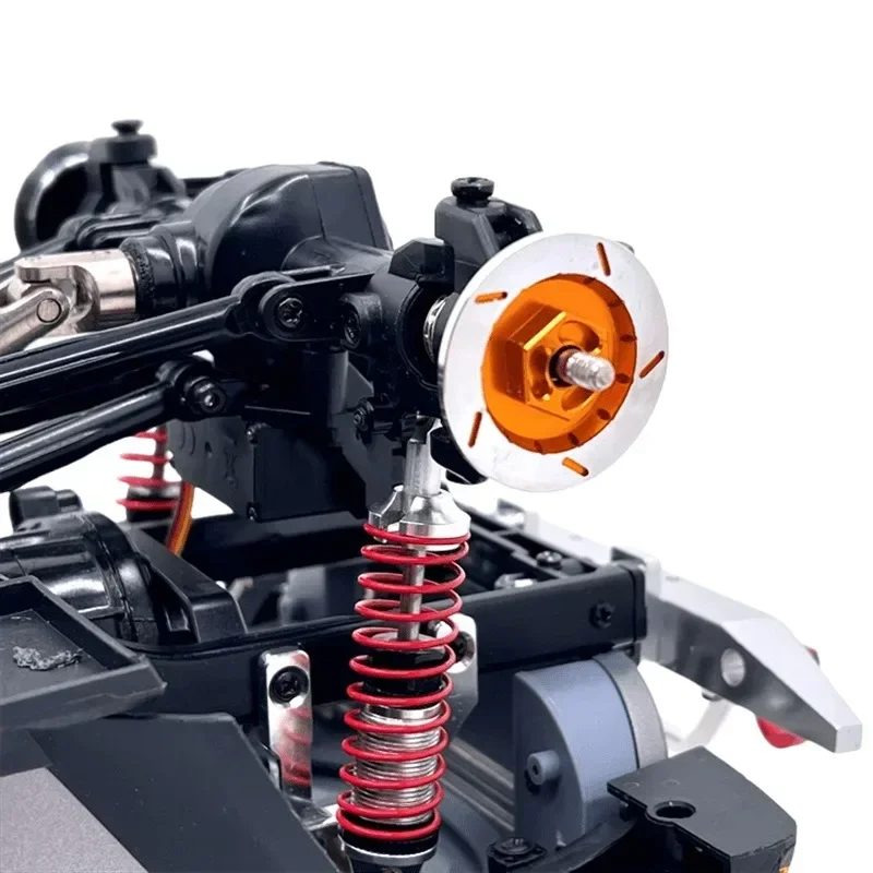 Pieza decorativa de Metal de disco de freno de 12mm para MN 1/12 MN128 MN86 MN86S G500 RC, piezas de accesorios OP de actualización de Metal para coche