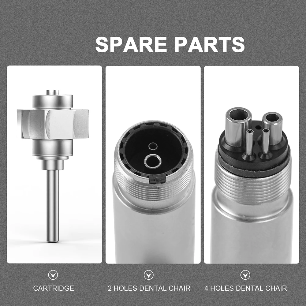 2/4 Holes AZDENT Dental LED High Speed Handpiece Standard Head Push Button Dentistry Equipment Lab Tools