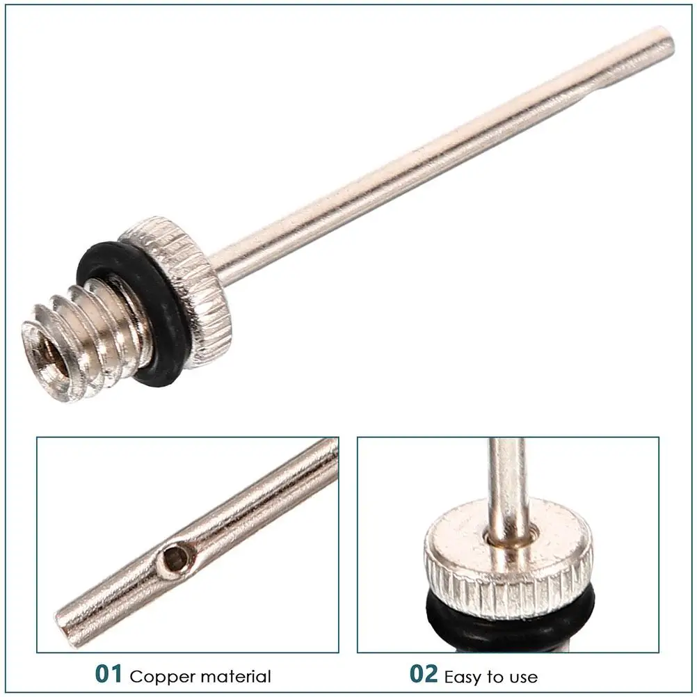 Aiguilles de gonflage de pompe à bille, 15 pièces, broches de pompe à Air pour basket-ball, volley-ball, adaptateur de pompe de vélo, accessoires d'outils de cyclisme