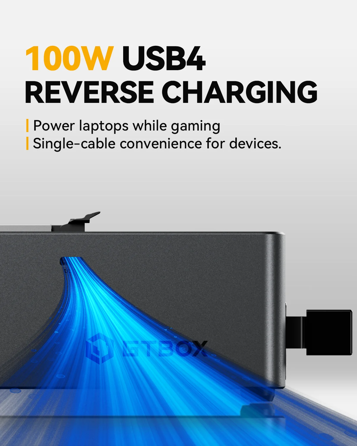 Dock GTBOX G-DOCK EGPU com OCulink USB4, fonte de alimentação Huntkey 800W integrada para estação de acoplamento de placa gráfica externa de PC