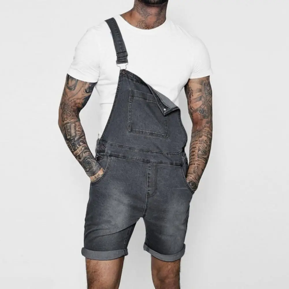 

Men Joggers Bib Overalls Multi Pockets Cargo Pants Adjustable Suspenders Coveralls Summer Jumpsuits Overalls Romper