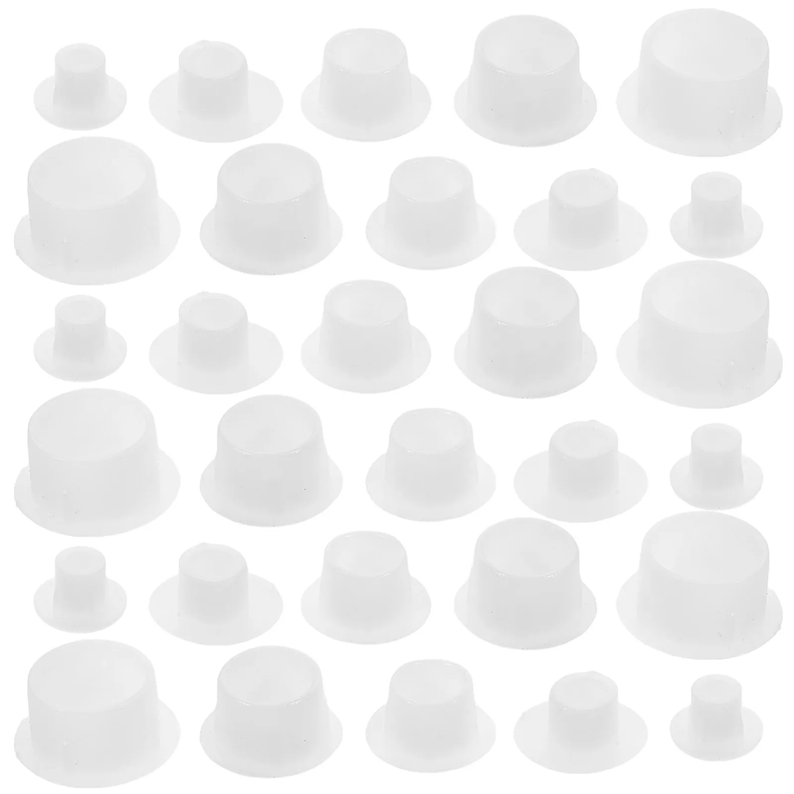

150Pcs Plastic Screw Hole Plugs Round Caps for Furniture Cabinet Wardrobe Desk Shelf Table Chair Closet Cover Holes Neat Finish