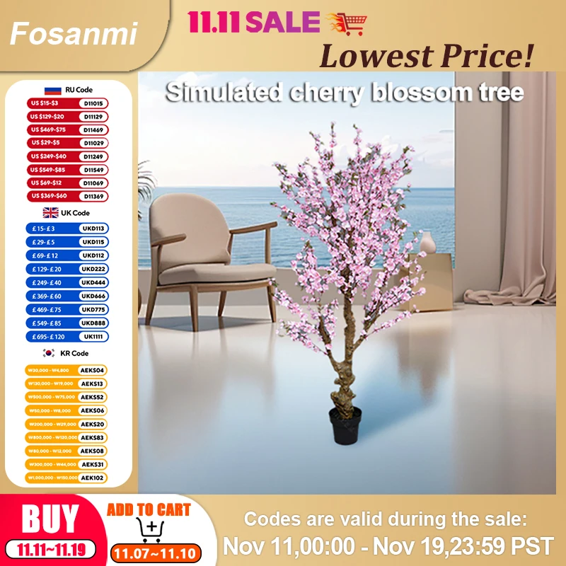 

Искусственное вишневое дерево с цветами персика, бонсай, маленькое дерево, горшок, искусственные растения, цветы, украшения в горшках для домашнего декора комнаты