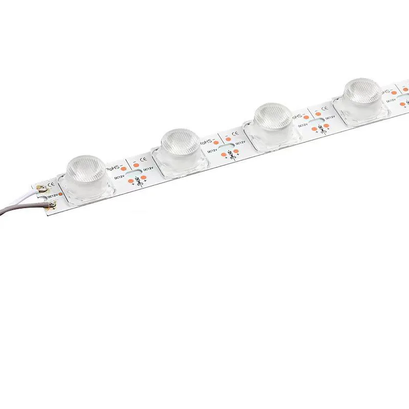10pcs 3030 Double SIde Lighting Module Bar Diffuse Hard Rigid Lightbox Strip  Bus Stop Subway Airport Traffic Ad Showcase Board