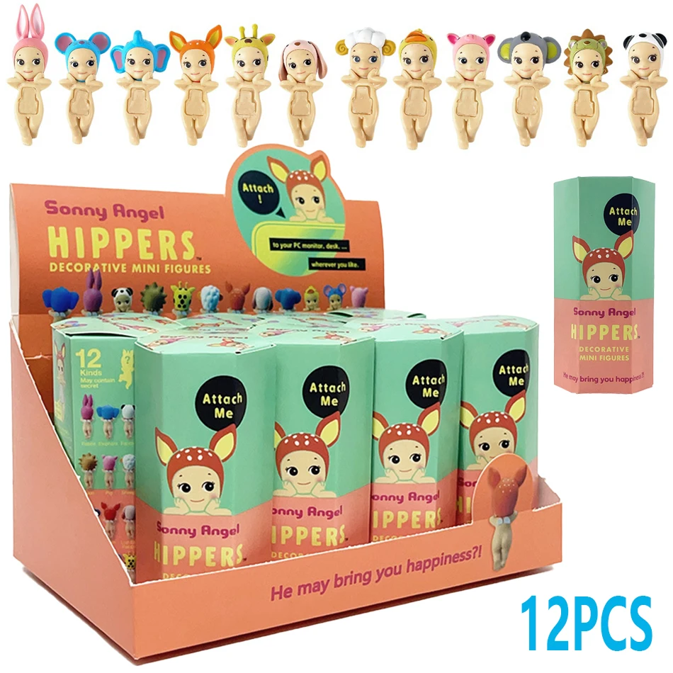 Sonny Angel Blind Box Hippers Animal Series Anime Figures Ornaments Dolls Fans Desktop Car Christmas Gift