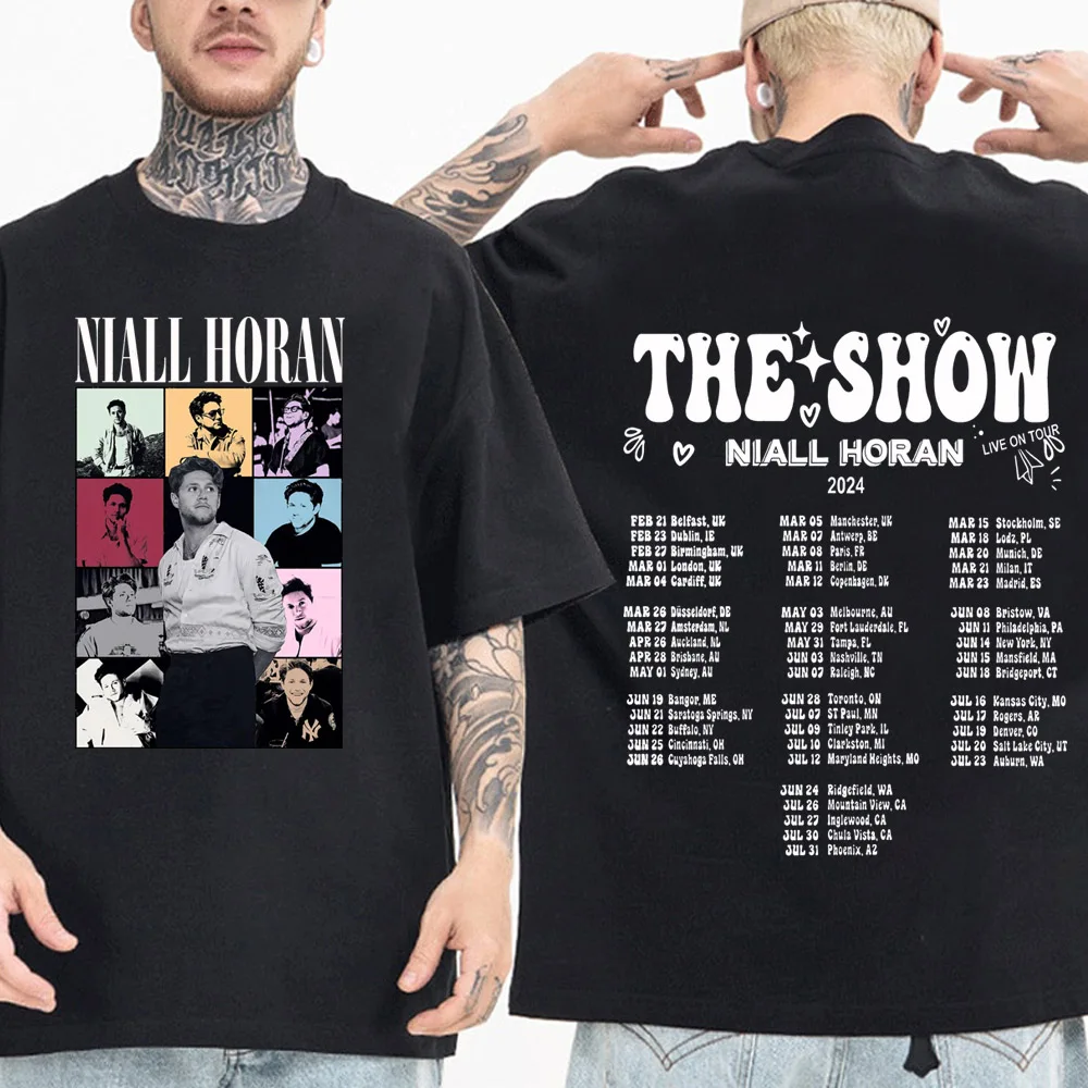 Niall Horan The Show Live On Tour 2024 T-Shirts Fashion Harajuku O-Neck Short Sleeve Man Woman Shirts Fans Gift