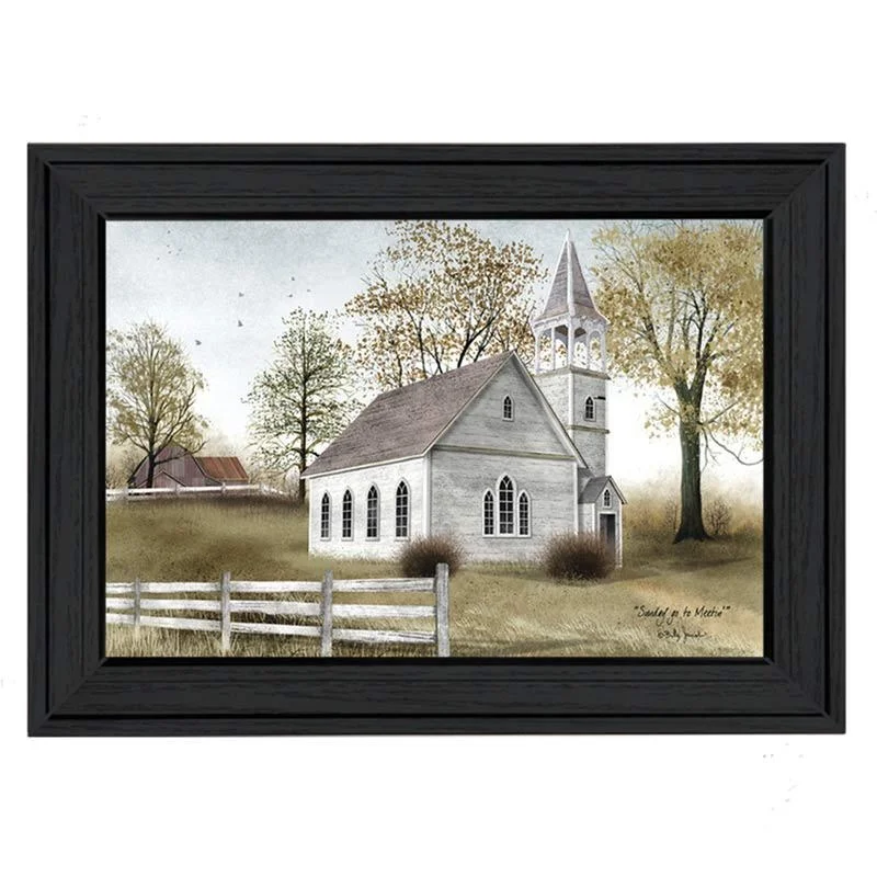 

Sunday Go To Meetin' Wall Art Poster, Black Frame, Ready to Hang, Billy Jacobs