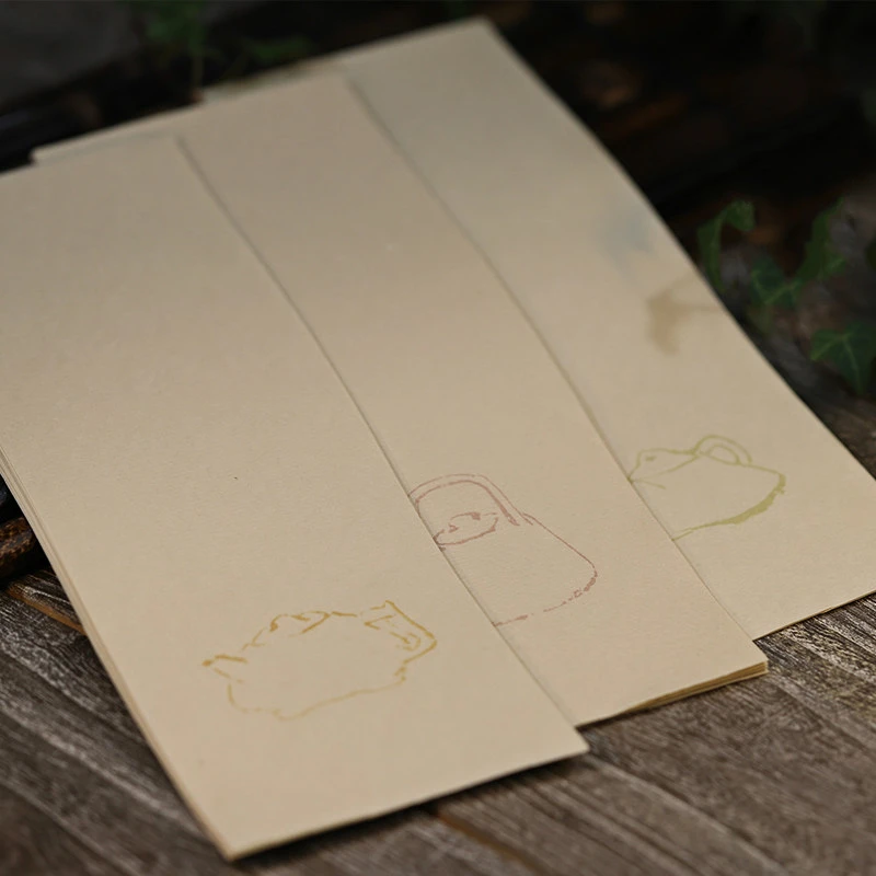 Rice Paper Letterhead Retro Half Ripe Xuan Paper Chinese Traditional Calligraphy Papel Arroz Small Regular Script Writing Papier