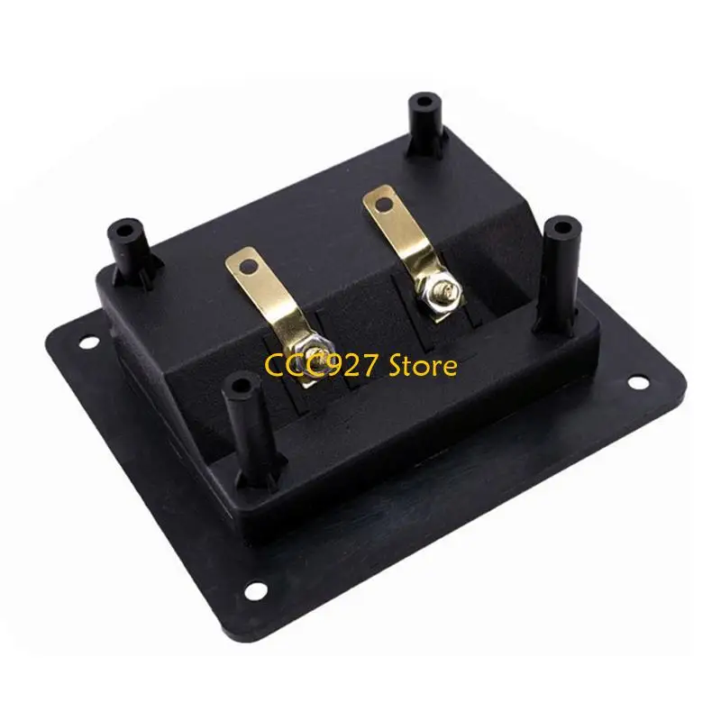 B03F 2Pin Junction Box External Banana Speaker Amplifier Wire Clip Socket