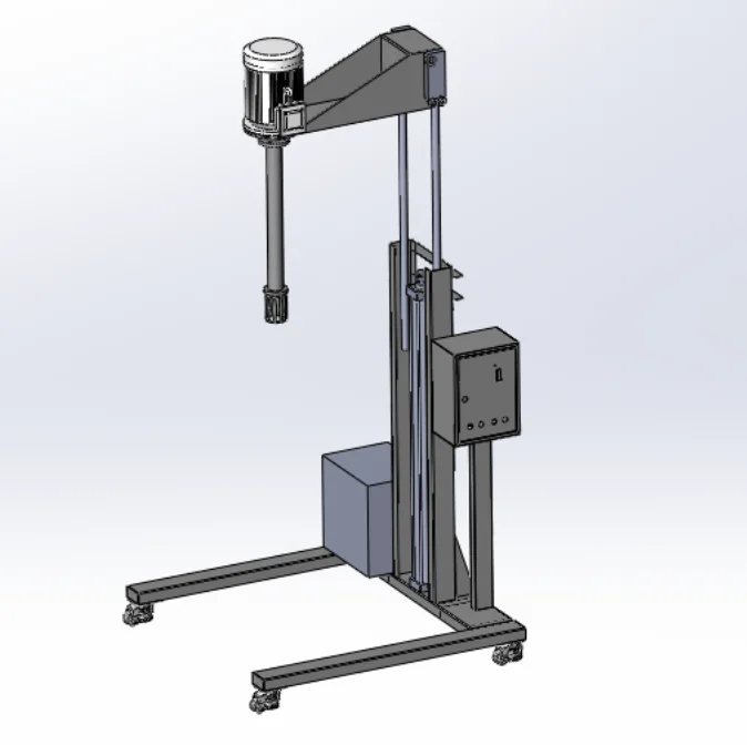 Movable Electric Lifting High Shear Mixer Cosmetic Cream Homogenizing Emulsifying Mixing Machine