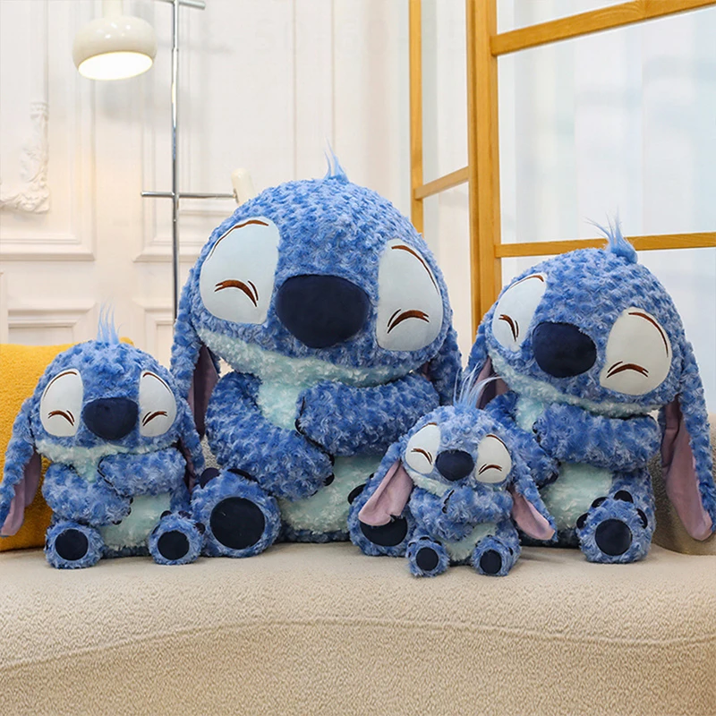 

Disney Kawaii Stich плюшевая игрушка стежка милые плюшевые куклы мягкая кукла роза бархат детский подарок на день рождения и Рождество для детей мягкие игрушки
