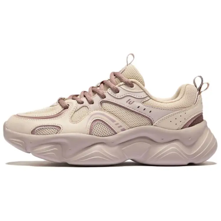 Erke Comic Dance Casual Shoes Women's Low-top Warm Linen/Painted Gray 52126302093-401
