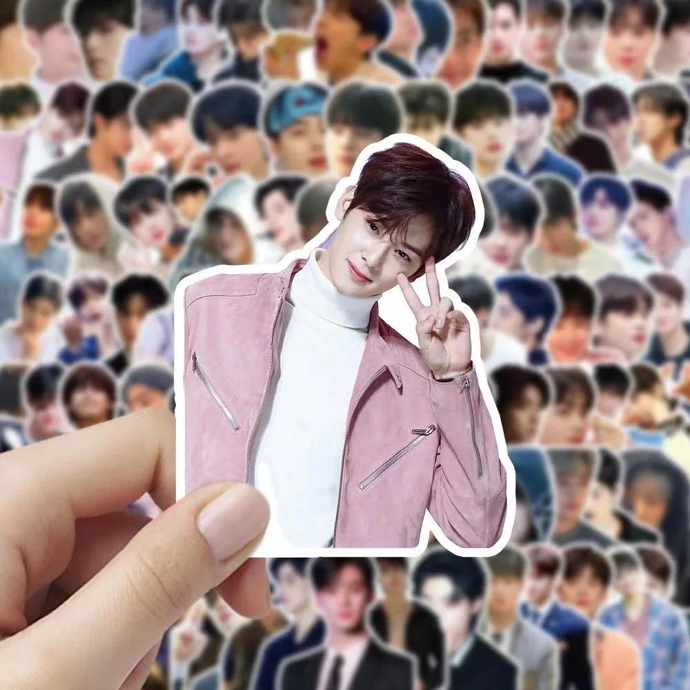 2024 New 100PCS Cha EunWoo mobile phone case computer decorative hand account DIY stickers