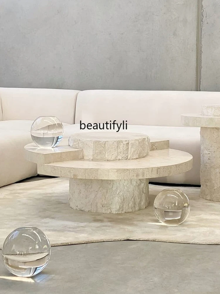 Silent Style Minimalist Coffee Table Light Luxury Modern Designer Model Model Room Villa B & B Tea Table