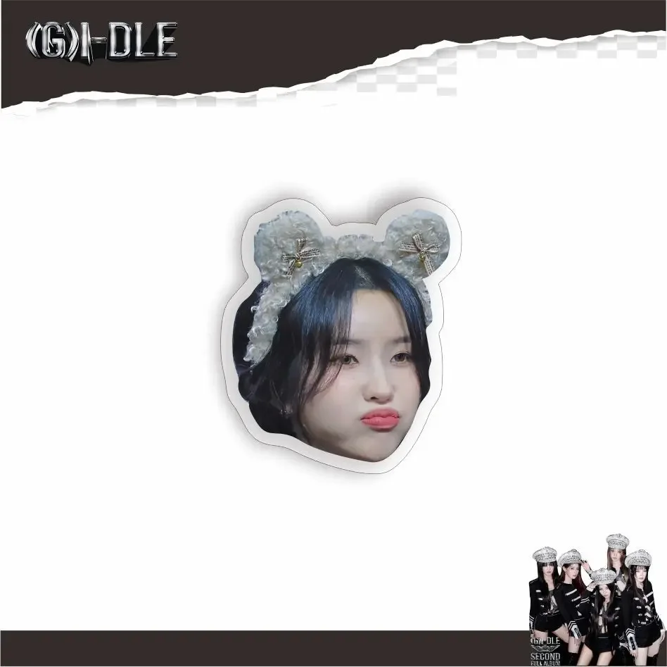 Kpop (G)I-DLE supporto per telefono estensibile HD Photo Cartoon Image cellulare acrilico autoadesivo SOYEON MIYEON SHUHUA YUQI Fans Gift