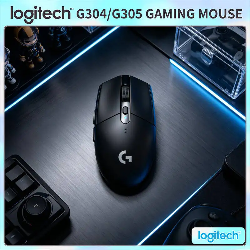 

Logitech G304 Wireless Mouse 12000 DPI HERO Sensor LIGHTSPEED 1ms 9-Month Battery Stable Connection Users