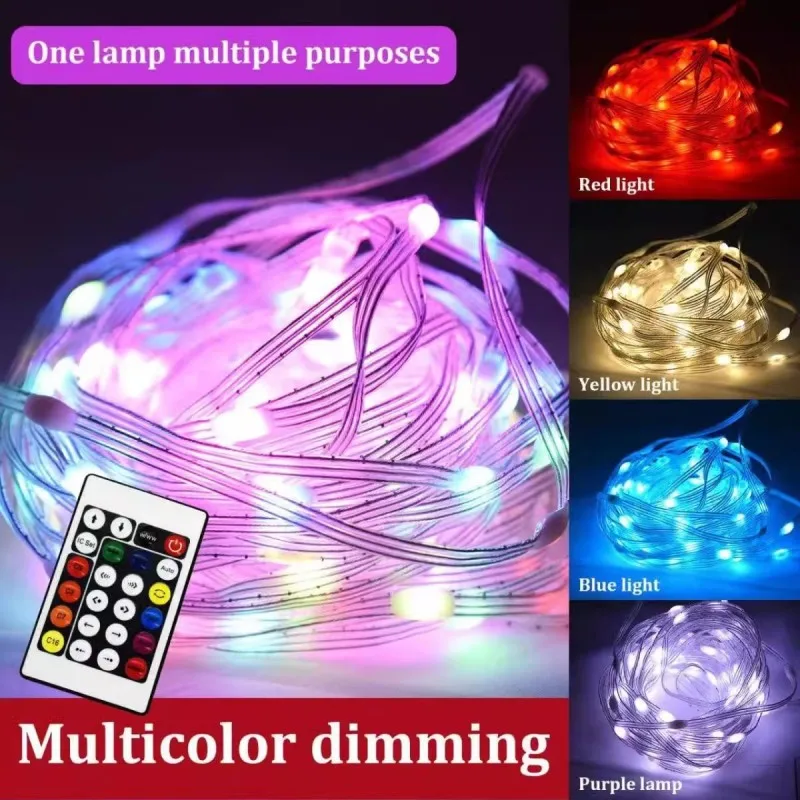 5M 10M 15M 20M 5V LED Magic Color Leather Line Lamp String USB Plug supporta Bluetooth Music Melody Line Lamp Christmas Set