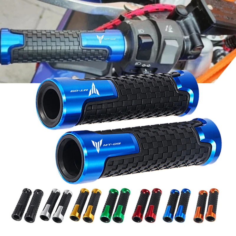 

For YAMAHA MT-09 MT09 Mt 09 2017 2018 2019 Accessories Motorcycle Non Slip Handlebar Grip Throttle CNC Hand Bar Grips