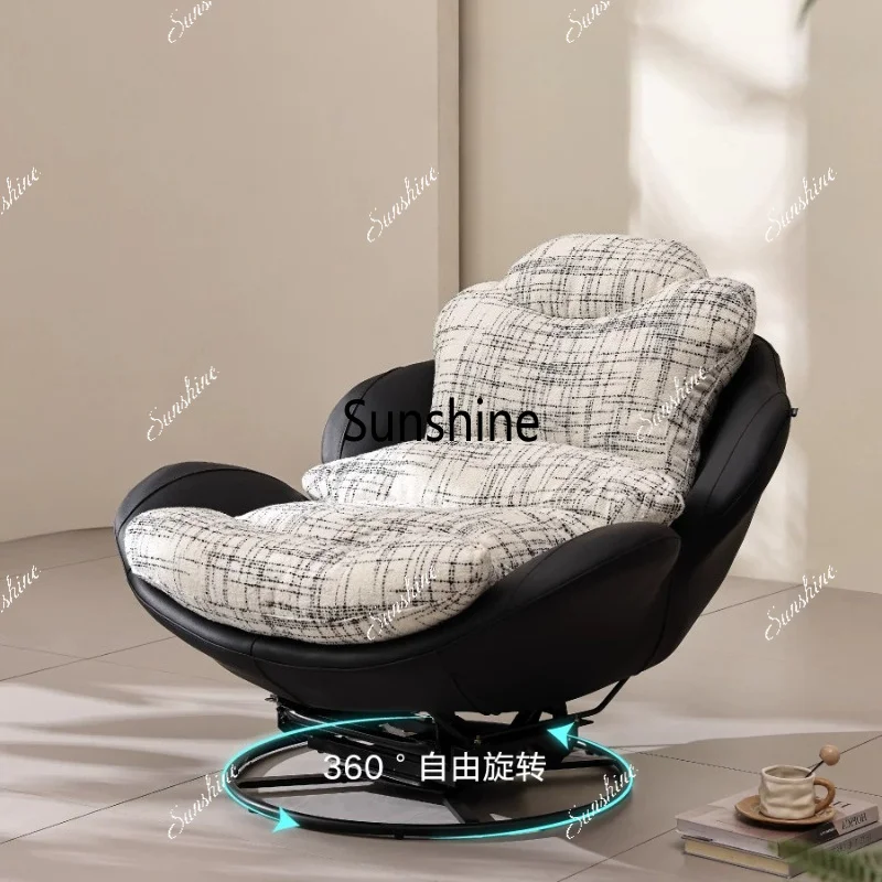Italian balcony swivel chair single sofa chair living room lazy leisure chair