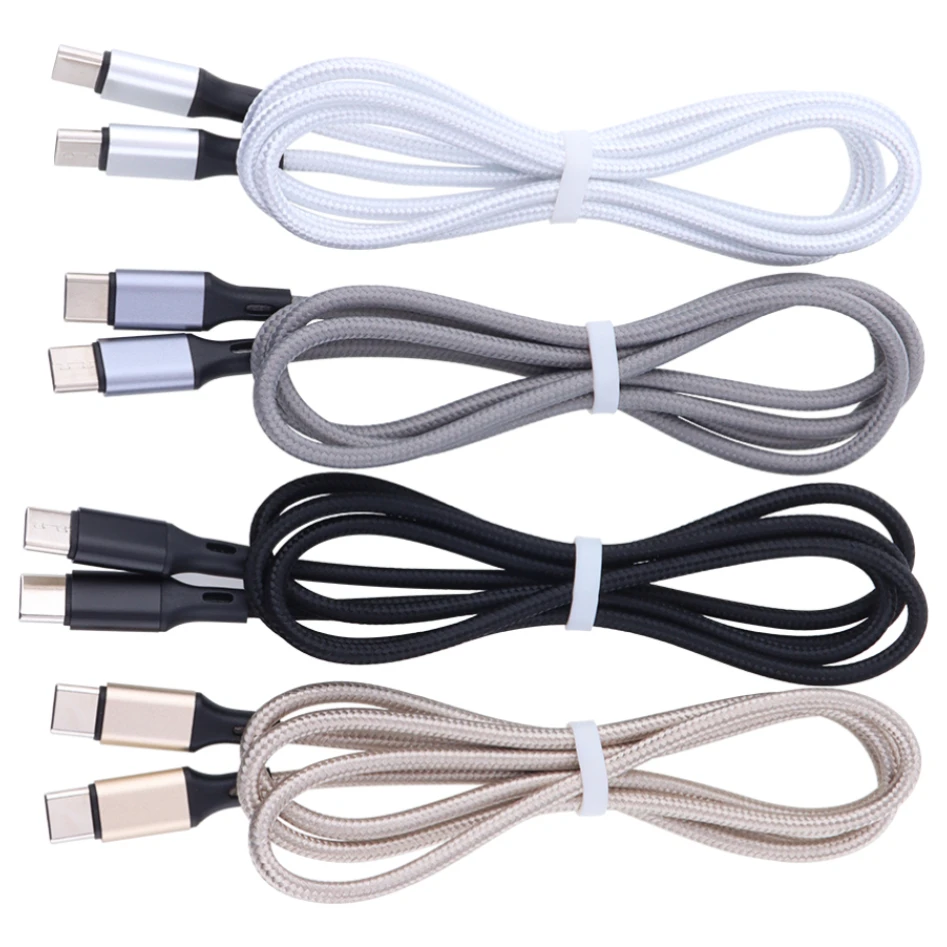 1M USB Type C to USB-C Cable Fast Charging Wire Data Line For Huawei Samsung Xiaomi Redmi Mobile Phone Charge Cord