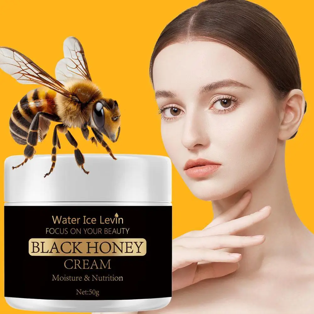 50g Black Honey Cream Wrinkle Remover Face Cream Firming Lifting Skin Fade Fine Lines Moisturizing Whitening Skin Care