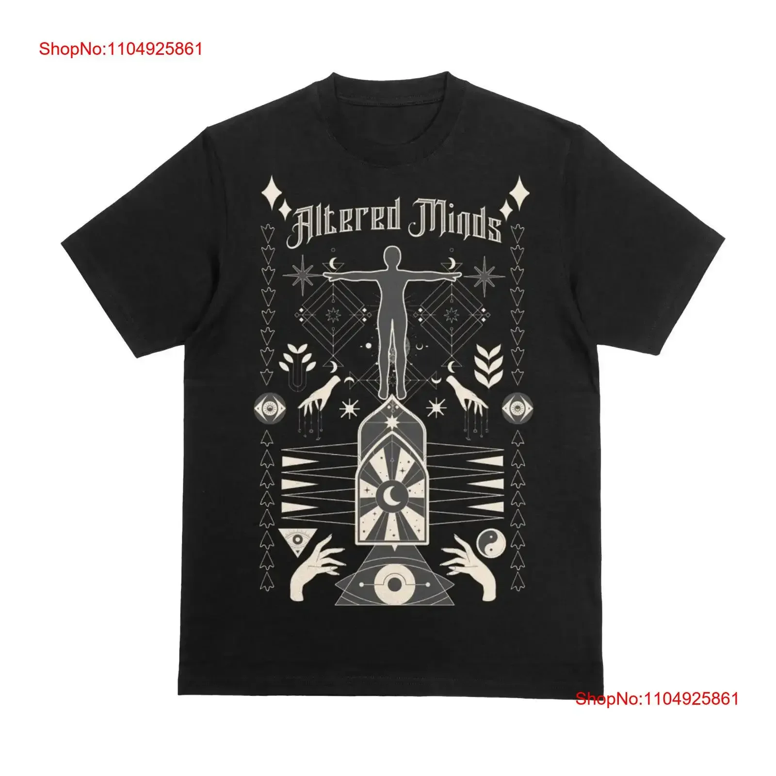 

Футболка Altered Minds Mystical, винтажная стираная повседневная эластичная мягкая модная футболка унисекс для повседневной носки, дышащая, удобная