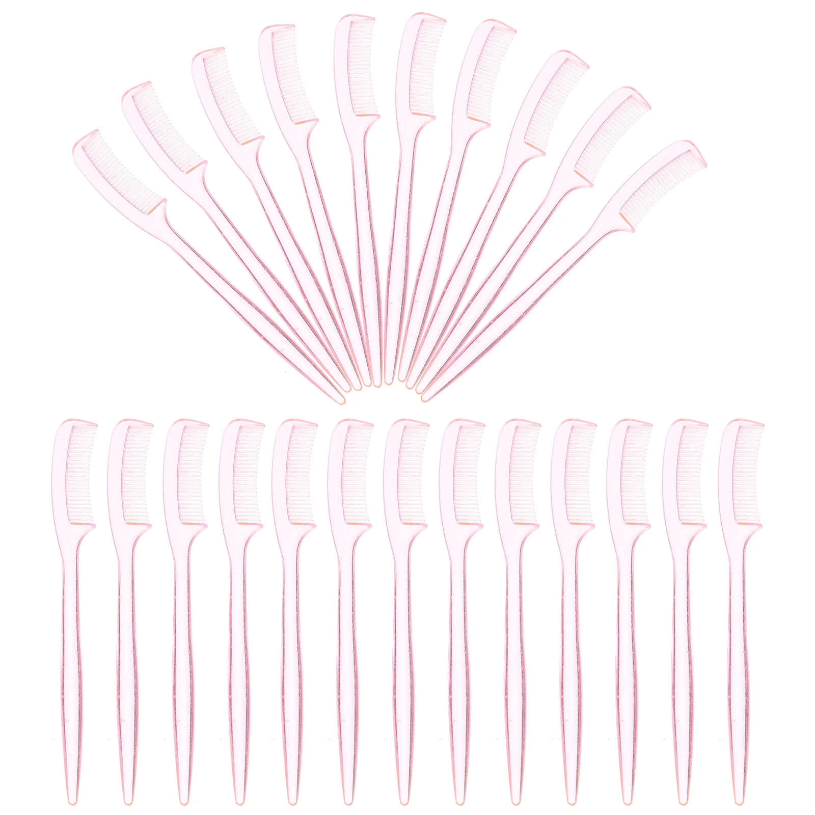 30 Pcs Dual Eyebrow Brush Mini Portable Comb Eyelash Definer Plastic Grooming Tool Travel