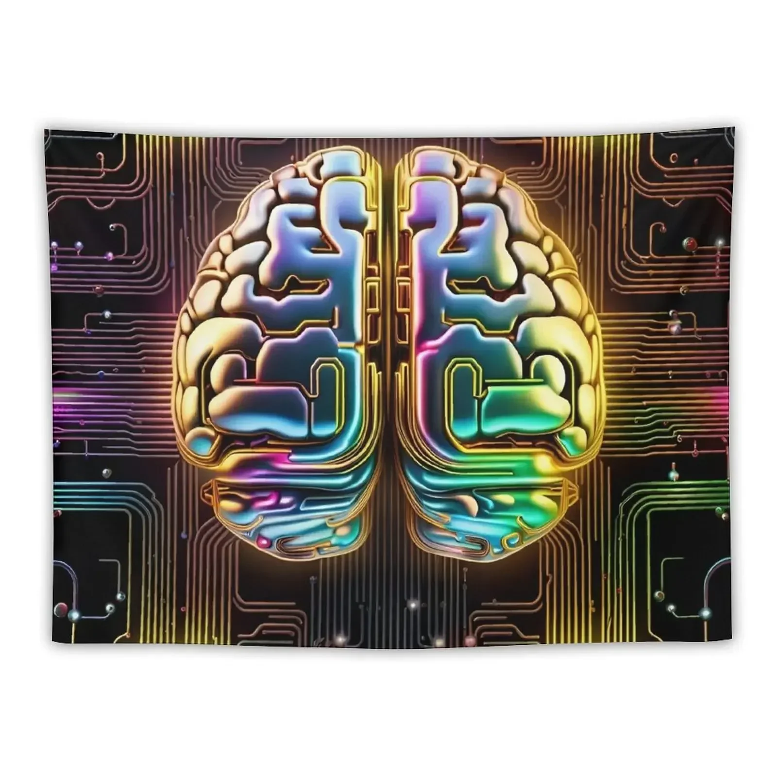 Solid State Brain Circuit Tapestry On The Wall Anime Decor Wall Hangings Decoration Room Decoration Accessories Tapestry