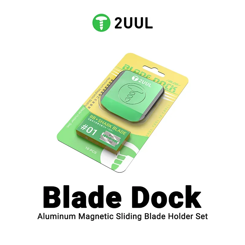 2UUL BL05 Stainless Steel Magnetic Sliding Blade Dock Holder Set for Mobile Phone Repair Tool
