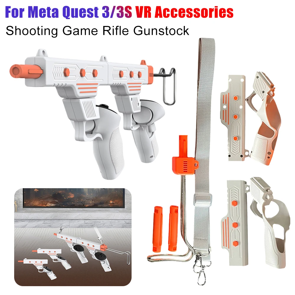 

Адаптер-приклад для VR-шутеров для контроллера Meta Quest 3, рукоятки для игр, аксессуары для Meta Quest 3S