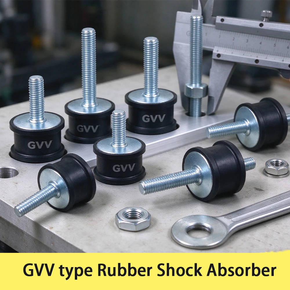 GVV-Type Anti Vibration Silentblock Boat Car Bobbin Rubber Mounts Male Tools M6 M8 Rubber Mounts Shock Damper Male-Male Thread