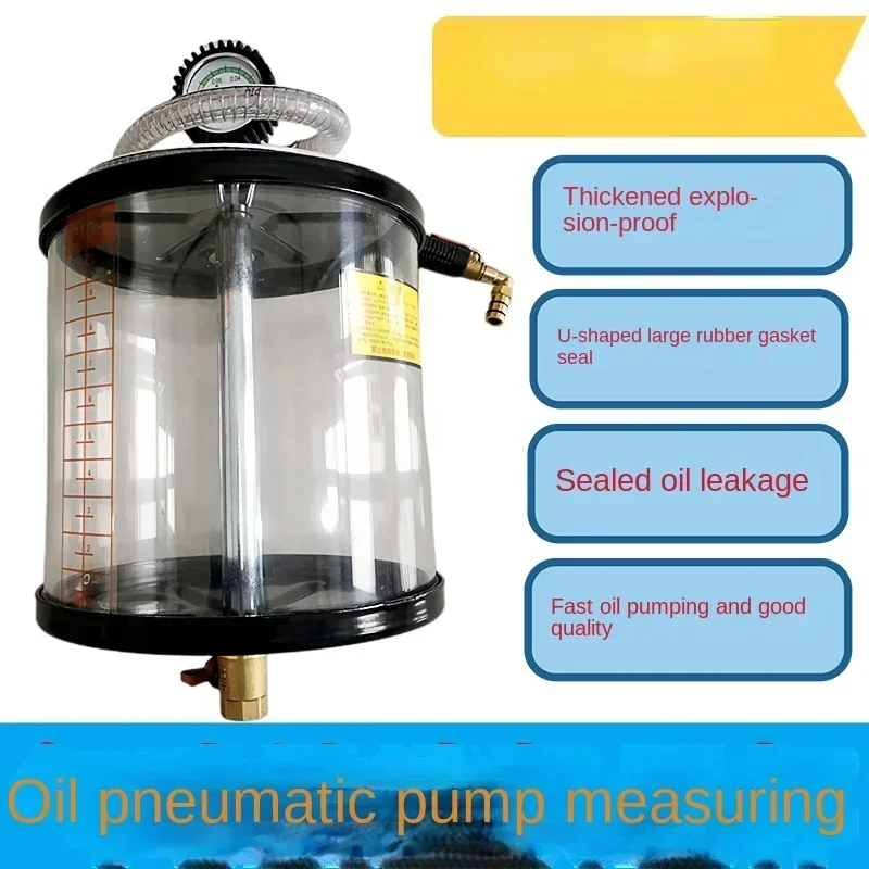 Pneumatic Oil Extracting Machine Transparent Oil Cup with Suction Tube Measuring Cup Auto Repair Tools for Car Maintenance