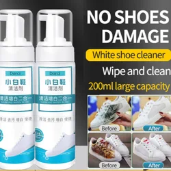 White Shoes Cleaning Agent Clean Shoe Stain Whitening Cleansing Polish Foam Deoxidizer Gel for Sneaker Remove Yellow Edge