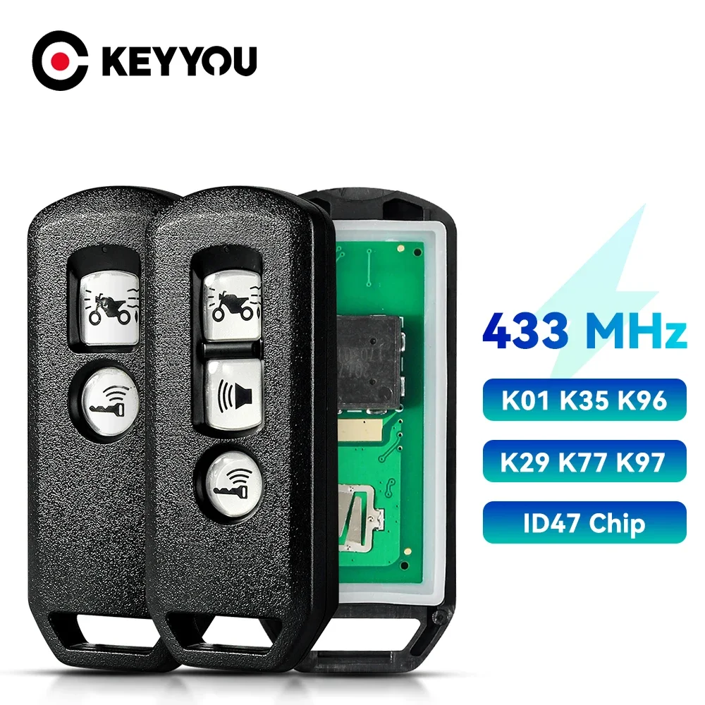 

Ключ дистанционного управления KEYYOU 2/3BTN для мотоцикла Honda K01 K77 K96 K97 K35V3 ADV SH 150 Forza 300 PCX150