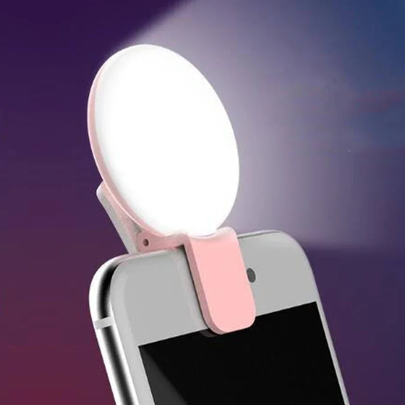 

Wholesale LED Selfie Makeup Live Vlog Fill Light Battery Rechargeable Selfie Ring Light For Mobile Phone