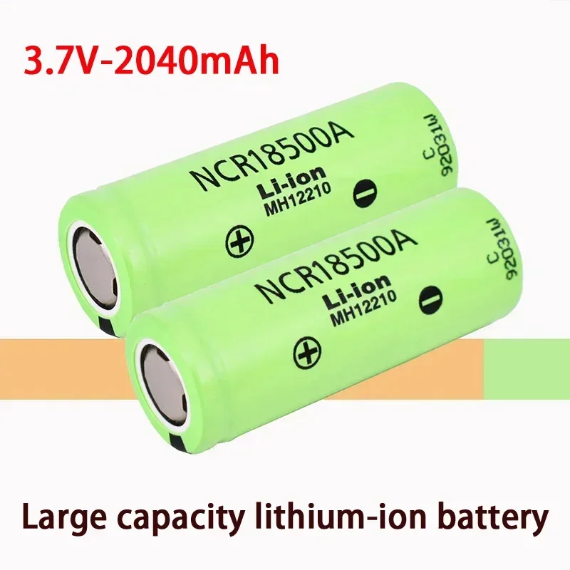 New high-quality 18500 3.7V 2040mAh 100% original NCR18500A 3.7V battery for flashlights, toy flashlights, etc lithium battery