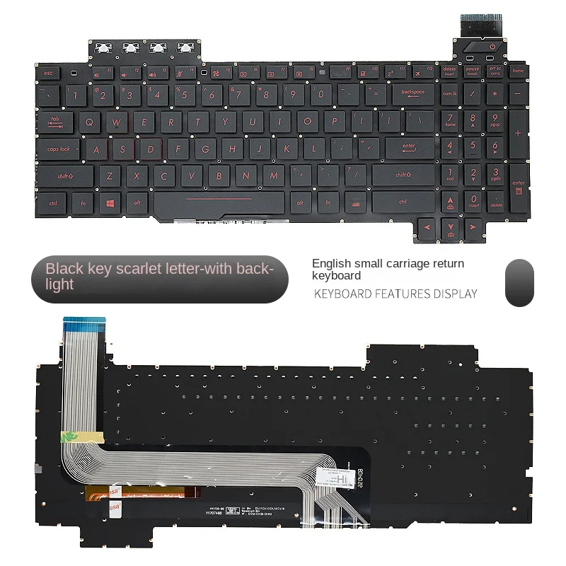 Replace application For Asus  ROG FX63VD ZX63V FZ63V FX503VD VM Laptop keyboard