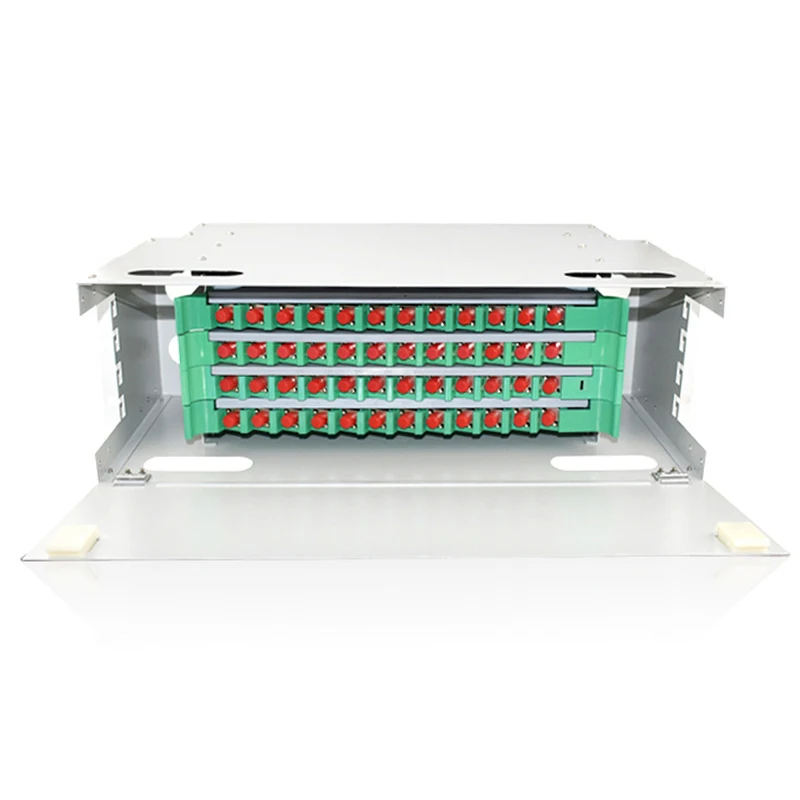 19 inch 48 core Pull Type Optical Fiber Distribution Frame FC ODF Port Rack Mounted Indoor Fiber Patch Panel